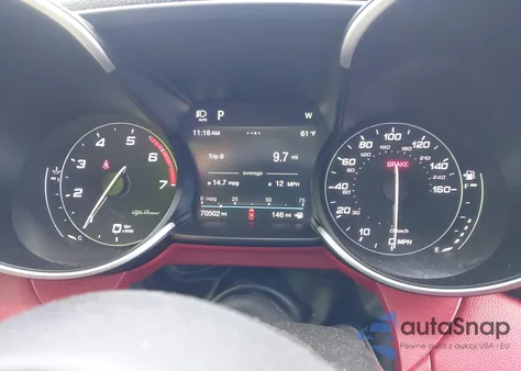 2019 Alfa Romeo Giulia Ti Awd z USA, uszkodzony, nr VIN ZARFANBN2K7612097